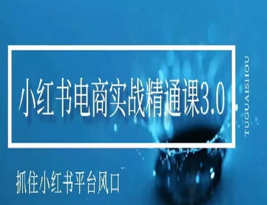 小红书电商实战精通课3.0,抓住小红书平台的风口,不错过有一个赚钱的机会-轻创社项目网