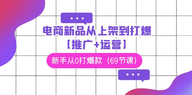 电商新品从上架到打爆【推广+运营】,新手从0打爆款(69节课)-轻创社项目网