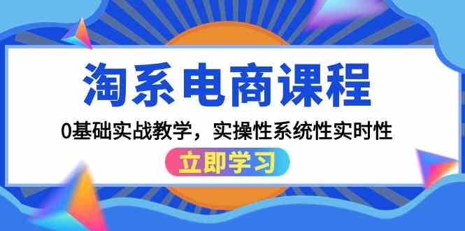 淘系电商课程,0基础实战教学,实操性系统性实时性(15节课)-轻创社项目网