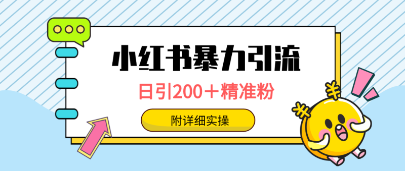 (9582期)小红书暴力引流大法,日引200+精准粉,一键触达上万人,附详细实操-轻创社项目网