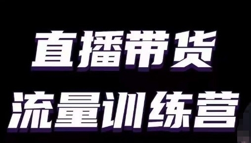 直播带货流量训练营,小白主播必学直播课-轻创社项目网