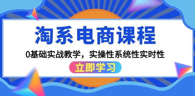 (9704期)淘系电商课程,0基础实战教学,实操性系统性实时性(15节课)-轻创社项目网