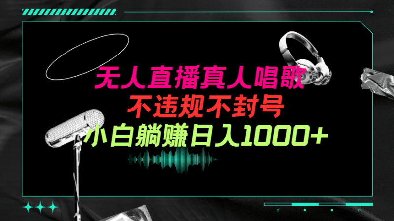 (9622期)抖音24小时无人直播音乐,不违规,不封号纯撸音浪,小白实操当天日入1000+-轻创社项目网
