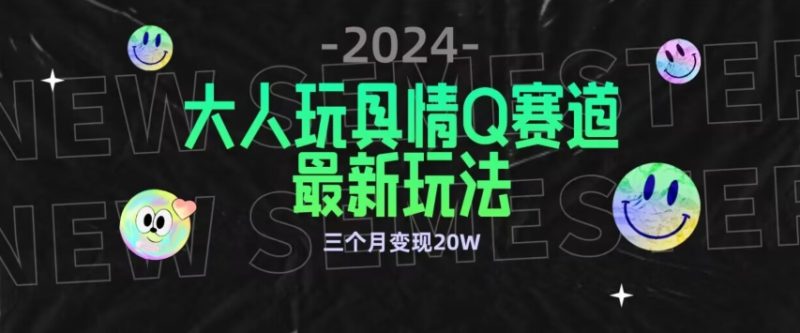 全新大人玩具情Q赛道合规新玩法,公转私域不封号流量多渠道变现,三个月变现20W-轻创社项目网