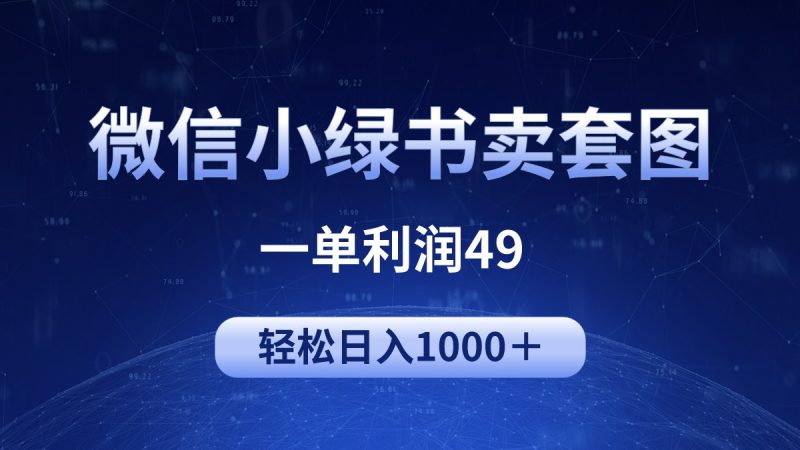 (9915期)冷门微信小绿书卖美女套图,一单利润49,轻松日入1000+-轻创社项目网
