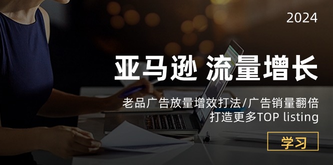 (10566期)亚马逊流量 增长-老品广告 放量增效打法/销量翻倍/打造更多TOP listing-轻创社项目网