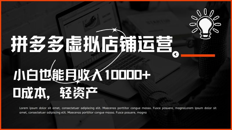 多多虚拟项目运营,小白也能月收入10000+-轻创社项目网