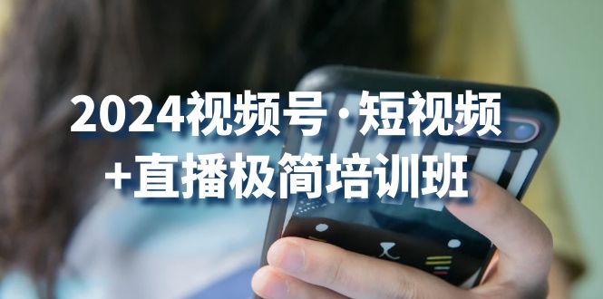 2024视频号短视频+直播极简培训班:抓住视频号风口,流量红利-轻创社项目网