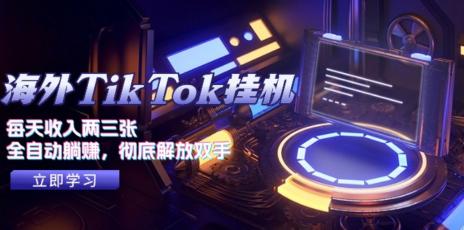 (10994期)海外TikTok挂机,每天收入两三张,全自动躺赚,彻底 解放双手!-轻创社项目网