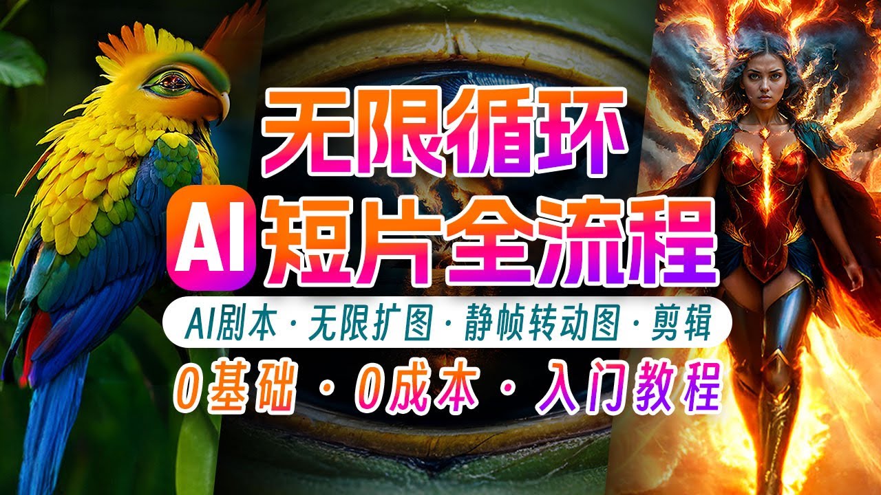 图片[1]-AI剪辑无限循环画面：新手轻松月入上万