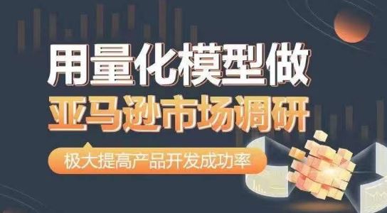 用量化模型做亚马逊市场调研,从数据出发,更高效更准确做判断,极大提高产品开发成功率-轻创社项目网