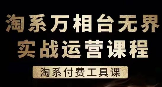 淘系万相台无界实战运营课,淘系付费工具课-轻创社项目网