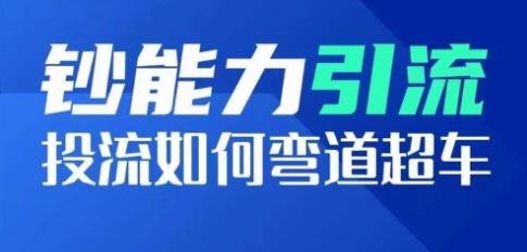 钞能力引流:投流如何弯道超车,投流系数及增长方法,创造爆款短视频-轻创社项目网