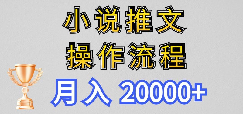 小说推文项目新玩法操作全流程,月入20000+,门槛低非常适合新手-轻创社项目网