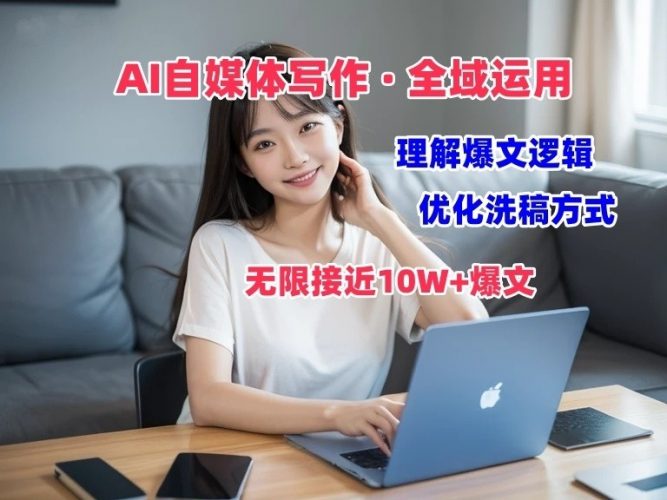 AI自媒体写作 → 价值变现,剖析爆文逻辑,无限接近10W+爆文体验课-轻创社项目网