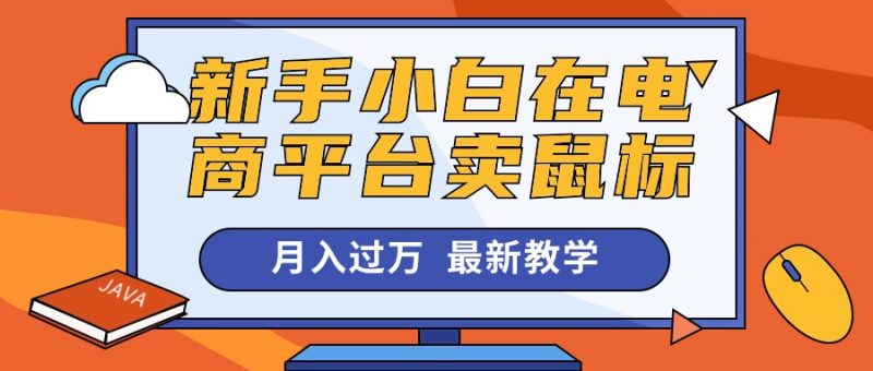 (10978期)新手小白在电商平台卖鼠标月入过万,最新赚钱教学-轻创社项目网