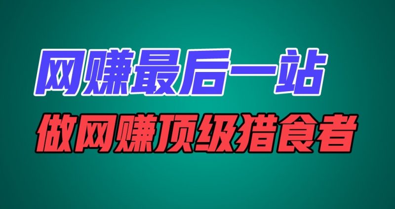 网赚最后一站,卖项目,做网赚顶级猎食者-轻创社项目网