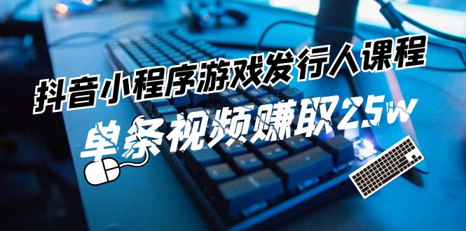 (11765期)抖音小程序-游戏发行人课程:带你玩转游戏任务变现,单条视频赚取25w-轻创社项目网