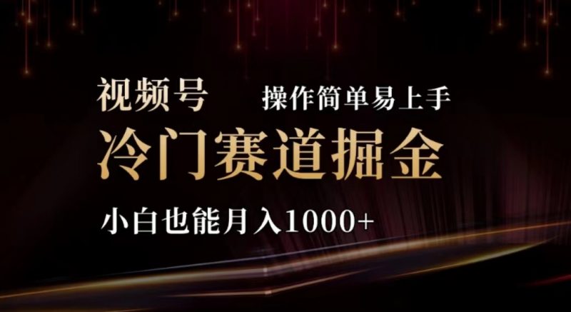 (11378期)2024视频号冷门赛道掘金,操作简单轻松上手,小白也能月入1000+-轻创社项目网