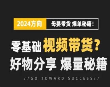 短视频母婴赛道实操流量训练营,零基础视频带货,好物分享,爆量秘籍-轻创社项目网