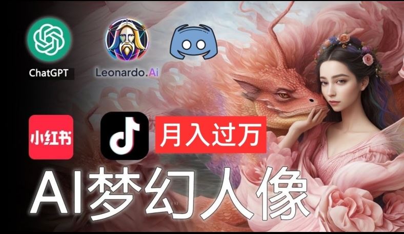 AI摄影梦幻人像:零基础也能月入过万的秘密【揭秘】-轻创社项目网