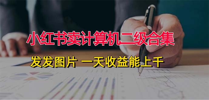 (12228期)小红书卖计算机二级合集,发发图片 一天收益能上千-轻创社项目网