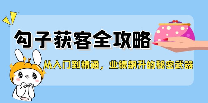 从入门到精通,勾子获客全攻略,业绩飙升的秘密武器-轻创社项目网