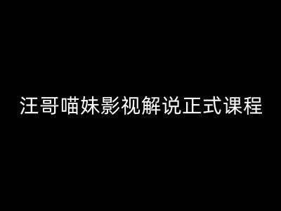 汪哥影视解说正式课程:剪映/PR教学/视解说剪辑5大黄金法则/全流程剪辑7把利器等等-轻创社项目网