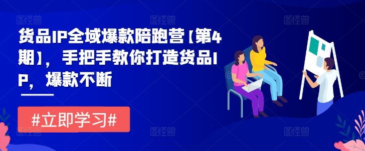 货品IP全域爆款陪跑营【第4期】,手把手教你打造货品IP,爆款不断-轻创社项目网