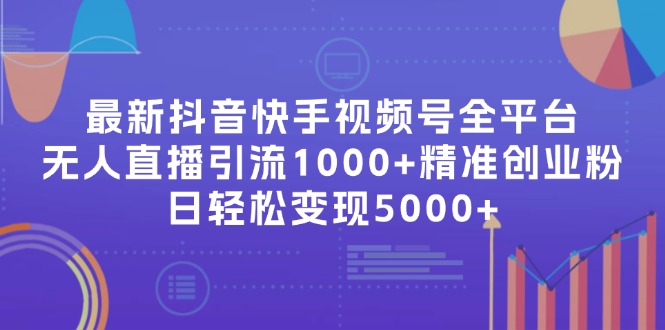 (11970期)最新抖音快手视频号全平台无人直播引流1000+精准创业粉,日轻松变现5000+-轻创社项目网