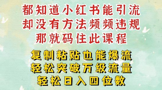 小红书靠复制粘贴一周突破万级流量池干货,以减肥为例,每天稳定引流变现四位数【揭秘】-轻创社项目网