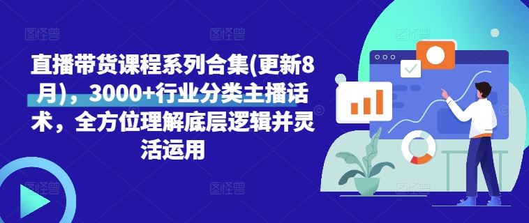 直播带货课程系列合集(更新8月),3000+行业分类主播话术,全方位理解底层逻辑并灵活运用-轻创社项目网