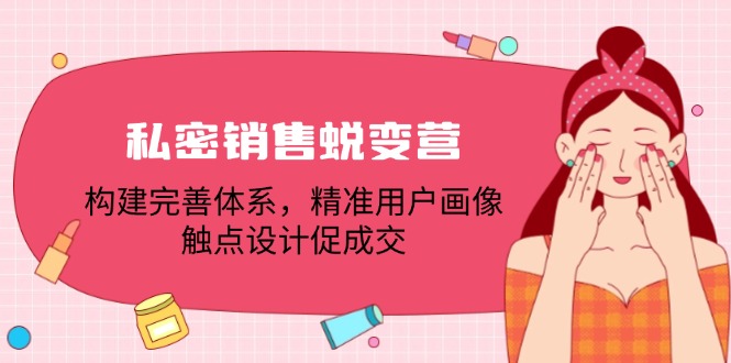 (12436期)私密销售蜕变营:构建完善体系,精准用户画像,触点设计促成交-轻创社项目网