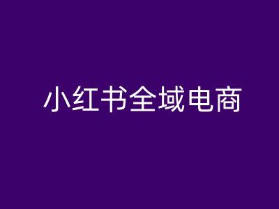 小红书全域电商，小红书电商教程-轻创社项目网