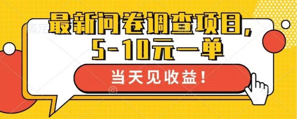 图片[1]-（13167期）最新问卷调查项目，单日零撸100＋