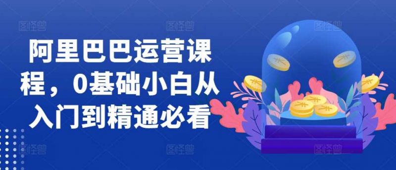 阿里巴巴运营课程,0基础小白从入门到精通必看-轻创社项目网