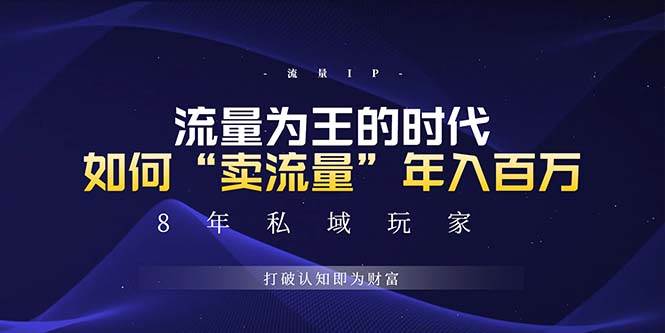 (13433期)未来如何通过“卖流量”年入百万,跨越一切周期绝对蓝海项目-轻创社项目网