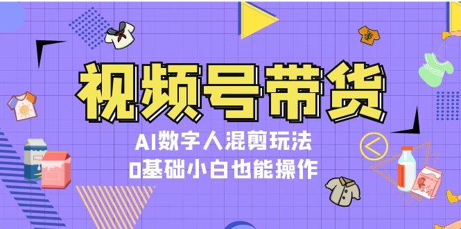(13359期)视频号带货,AI数字人混剪玩法,0基础小白也能操作-轻创社项目网