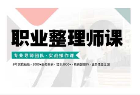 职业整理师培训(新版),实战操作课-轻创社项目网