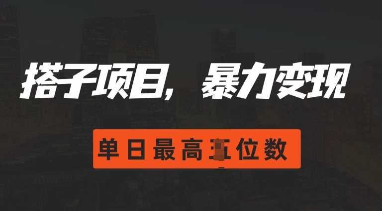 2024搭子玩法,0门槛,暴力变现,单日最高破四位数【揭秘】-轻创社项目网