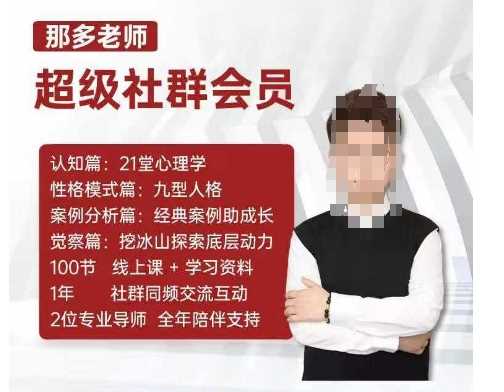 那多老师超级社群会员:开启自我探索之路,提升内在力量-轻创社项目网