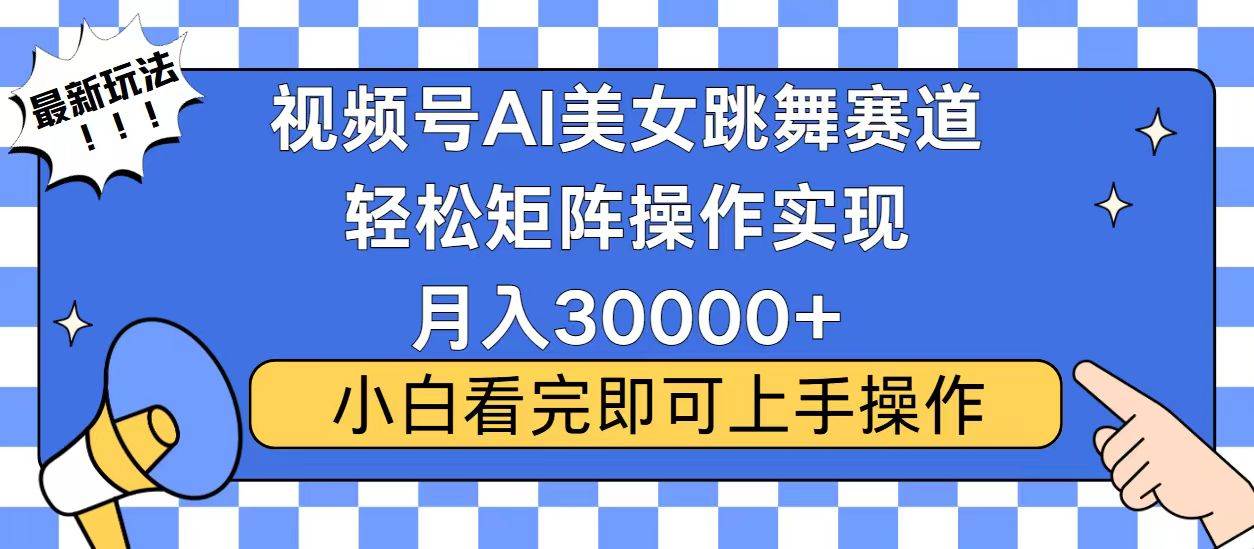 图片[1]-（13813期）视频号蓝海赛道玩法，当天起号，拉爆流量收益，小白也能轻松月入30000+