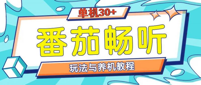 (13571期)番茄畅听全方位教程与玩法:一天单设备日入30+不是问题-轻创社项目网
