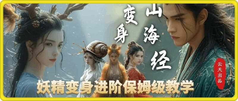 云天AI山海经变身视频教程，妖精变身进阶保姆级教学-轻创社项目网