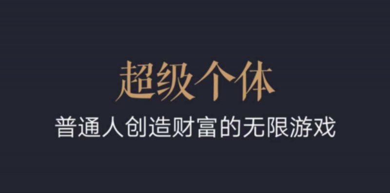 超级个体:2024-2025翻盘指南,普通人创造财富的无限游戏-轻创社项目网