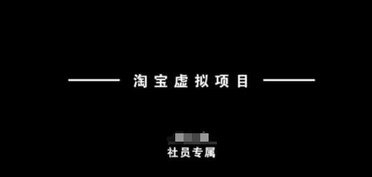 淘宝虚拟项目,从理论到实操,新手也能快速上手-轻创社项目网