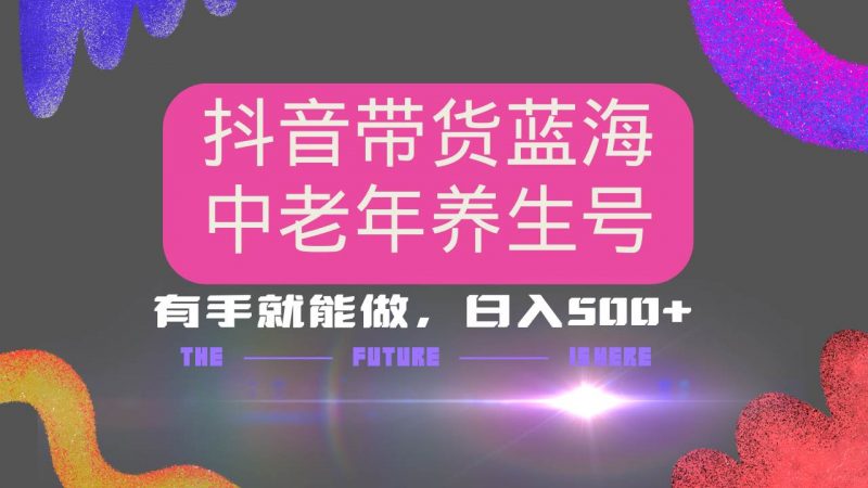 (14362期)抖音带货冷门赛道,用AI做中老年养生号,可矩阵放大,小白也能月入30000+-轻创社项目网