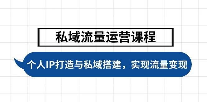 私域流量运营课程,个人IP打造与私域搭建,助力学员实现流量变现-轻创社项目网