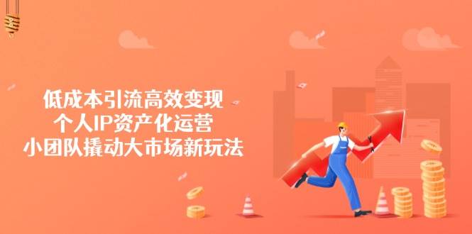 低成本引流高效变现,个人IP资产化运营,小团队撬动大市场新玩法-轻创社项目网