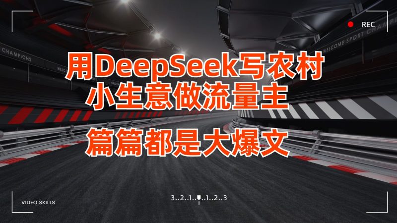 用DeepSeek写农村小生意做流量主,篇篇都是大爆文-轻创社项目网